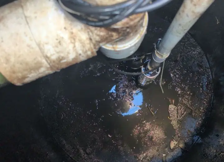 Inside the same septic tank after service, example 1 of 11