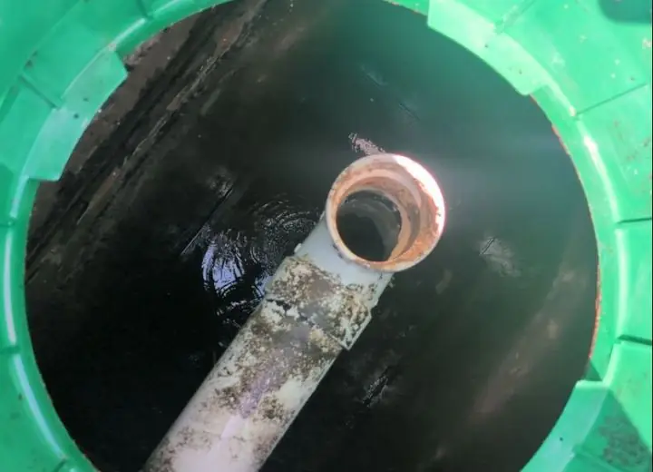 Inside the same septic tank after service, example 2 of 11