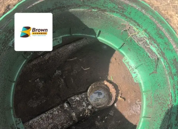 Inside a septic tank before service, example 2 of 11