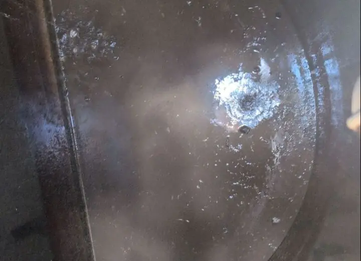 Inside the same septic tank after service, example 3 of 11