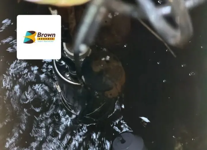 Inside a septic tank before service, example 4 of 11