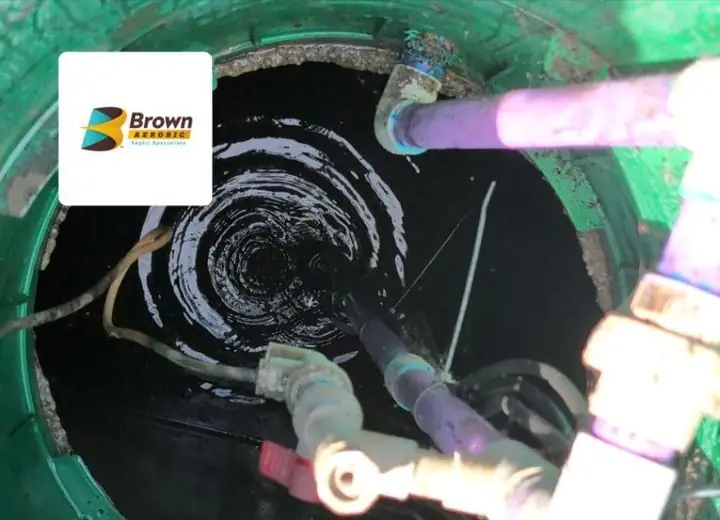 Inside a septic tank before service, example 7 of 11