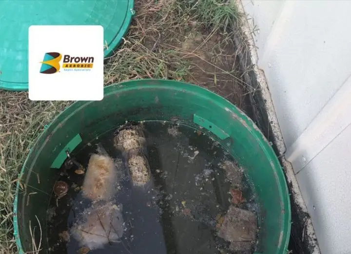 Inside a septic tank before service, example 8 of 11