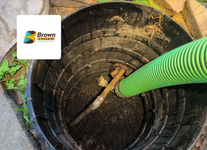 Inside a septic tank before service, example 10 of 11