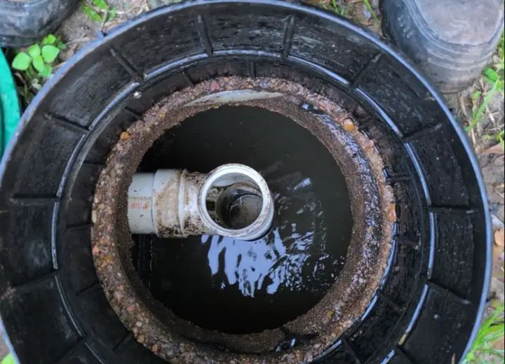 Inside the same septic tank after service, example 11 of 11